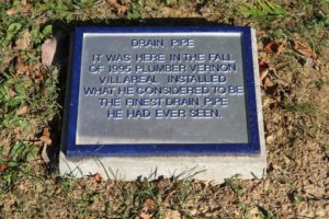 Local historical marker created by artist Timothy Thompson