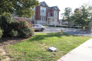 Local historical marker created by artist Timothy Thompson. The Arlington Arts Center is in the background.