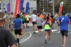 Marine Corps Marathon scenes in Pentagon City (photo by ARLnow.com)