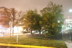 Sandy's winds impact Pentagon City overnight