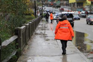 Police investigate a likely suicide on the Four Mile Run Trail under Columbia Pike