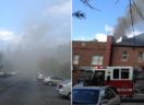 Fire at Tops China on Columbia Pike (photo courtesy @taylorcarson)