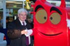 Next Gingrich at a cheap gas promotion on Columbia Pike (photo courtesy Scot Crockett)