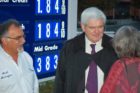 Next Gingrich at a cheap gas promotion on Columbia Pike (photo courtesy Scot Crockett)