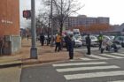 A man fell from the Ballston public parking garage Monday afternoon