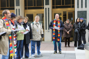 Same sex couples request marriage licenses in Arlington