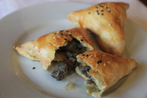 Lamb samosas at Rus Uz