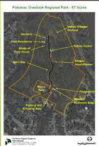 Site plan for Potomac Regional Overlook Park