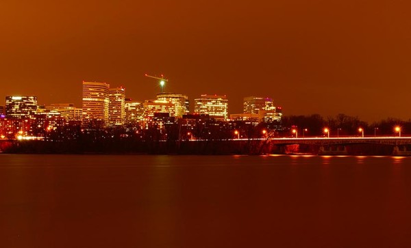 View of Rosslyn across the Potomac (Flickr pool photo by Wolfkann)