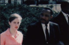 Joan Mulholland with Dr. Martin Luther King, Jr. (photo courtesy Arlington Public Library)