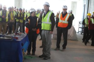 Topping out ceremony for 1812 N. Moore Street