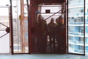 Topping out ceremony for 1812 N. Moore Street