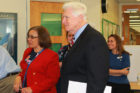 Barcroft Elementary Principal Miriam Hughey-Guy and Rep. Jim Moran