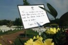 Note left by Prince Harry in Section 60 of Arlington National Cemetery
