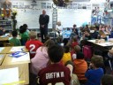 Sen. Patrick Leahy (D-Vt.) visits third graders at Glebe Elementary School (courtesy photo)