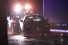 Flooding and stranded vehicles on Route 110