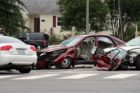 Four-vehicle crash at Lee Highway and Sycamore Street