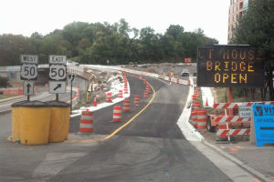 Bridge from Courthouse Road to EB Route 50 now open