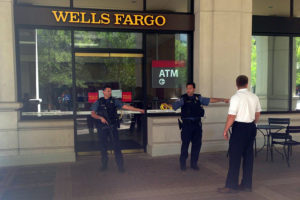 Bank robbery at Wells Fargo in Courthouse Plaza