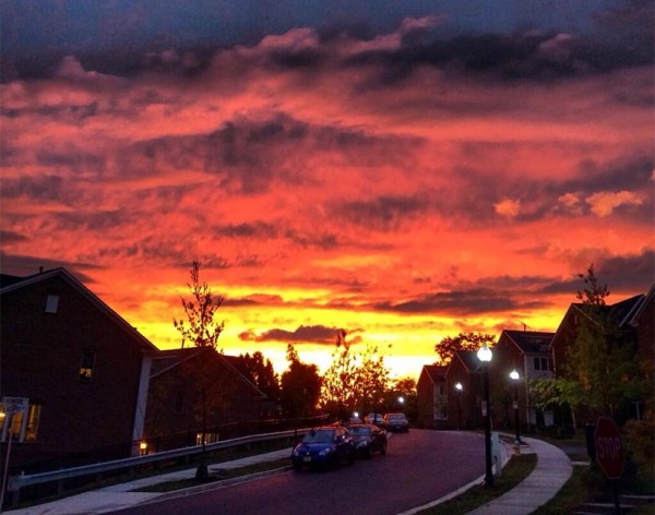 Sunset on Oct. 7, 2013 (photo courtesy @BrianWohlert)
