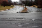 Potholes at Lorcom Lane and N. Nelly Custis Drive
