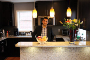 Renovisor Founder Asif Virani in the kitchen that inspired his business