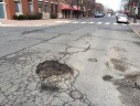 Large pothole on N. Fillmore Street