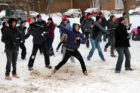 Battle at Ballston snowball fight
