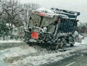 Snow plow accident on Route 50 (Photo courtesy @ATrombs)