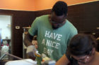 Martell Webster working at Clarendon's Nicecream Factory
