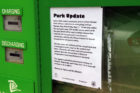 An update from Parks staff about the repairs at James Hunter Park in Clarendon