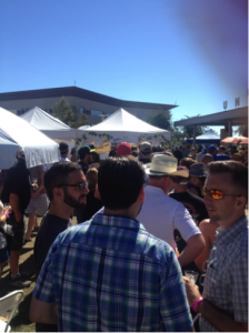 Line for Bruery tastings (Photo by Nick Anderson
