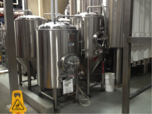 Small tanks at Stone Brewing Company (Photo by Nick Anderson)