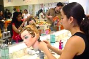Arlington Career Center students train to be cosmetologists (via Arlington Career Center).