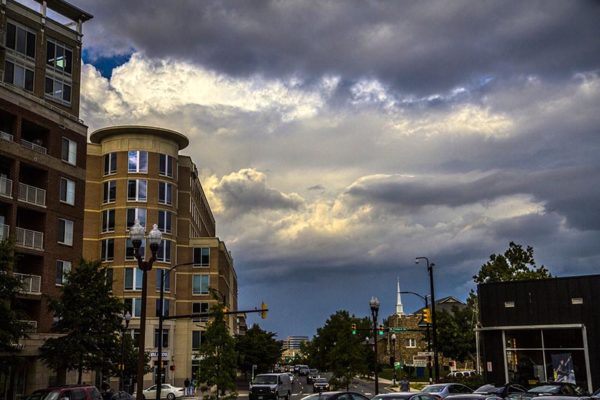 High-contrast clouds over Ballston (photo courtesy Erinn Shirley)