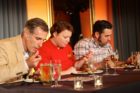 The panel of judges tried the dishes.