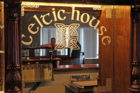 The logo behind the bar of The Celtic House, an Irish pub coming to Columbia Pike