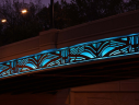 Route 50 bridge LED light show (photo via Vicki Scuri)