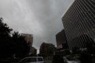 Dark clouds over Rosslyn on 10/15/14