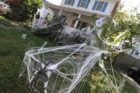 Halloween decorations at a home in the Aurora Highlands area