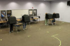 Voters at Washington-Lee High School