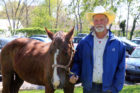 Leslie Fender and his horse, Angel