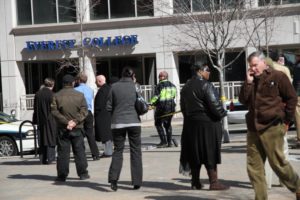 The area around Everest College in Ballston has been evacuated due to a bomb threat