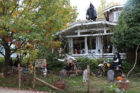 Halloween decorations of N. Jackson Street