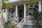 Halloween decorations of N. Jackson Street