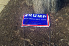 Donald Trump sign on the ground outside the Arlington Arts Center