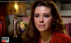 Screen shot of former Miss Universe Alicia Machado