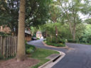 Housing complex behind "The Sanctuary" plaque