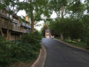 Housing complex behind "The Sanctuary" plaque