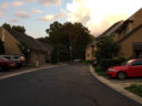 Housing complex behind "The Sanctuary" plaque